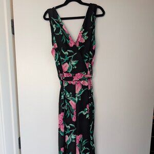 Sienna Sky Black Floral Wide-Leg Jumpsuit Romper